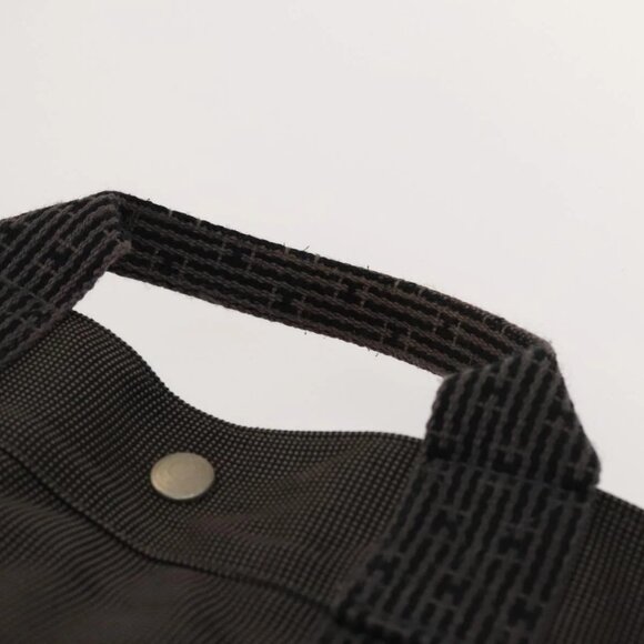 HERMES Her Line Add PM Backpack Canvas Gray Silver Auth - Picture 12 of 16